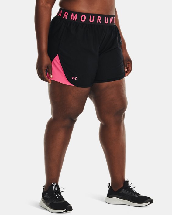 Women's UA Play Up 5" Shorts, Black, pdpMainDesktop image number 0